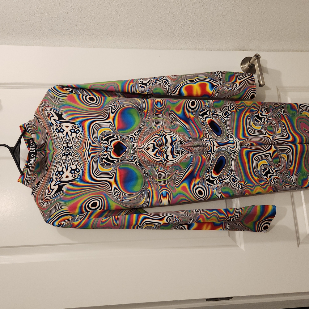 Psychedelic Multicolor Full Body Catsuit Badinka - Picture 2 of 5